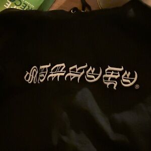 Supreme Black Hoodie with Red Tag